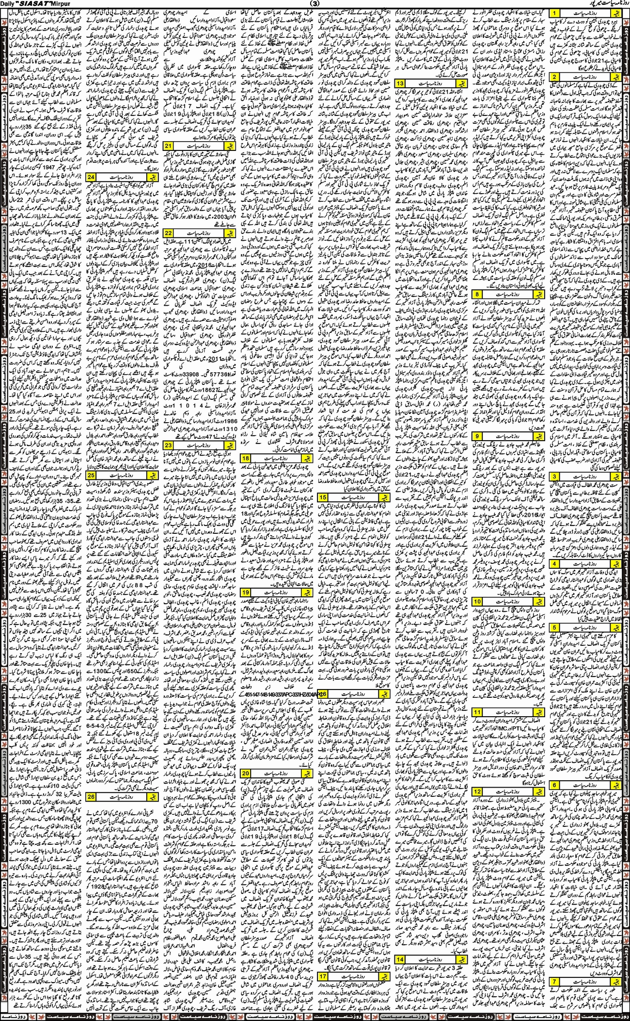 10-07-2016 Mirpur – Daily Siasat Muzaffarabad Azad Kashmir